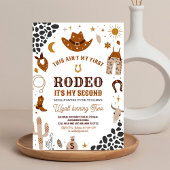 Mein zweiter Rodeo Cowboy Southwestern Birthday Einladung