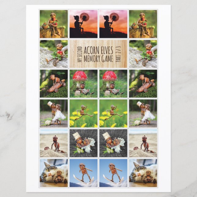Mein zweites Acorn Elves Memory Game 2/3 (Vorderseite)