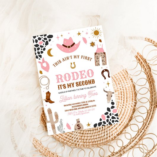 Mein zweites Rodeo Cowgirl Wild West Southwestern Einladung