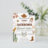 Mein zweites Rodeo Geburtstag Wild West Postkarte (Stehend Vorderseite)