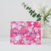 Mein Zwilling ist mein Valentine Postkarte (Stehend Vorderseite)