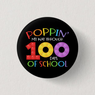 Meine 100 Schultage mit Poppin feiern Button