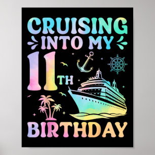 Meine 11. Geburtstags-Ferienreise 11 Jahre alt Poster