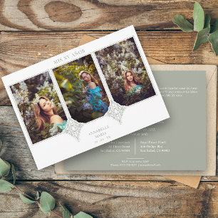 Meine 15 Jahre Spanisch 3 Fotos setzen den Spitzen Einladung