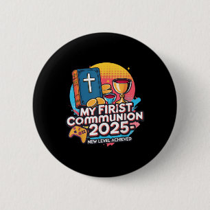 Meine 1. Erstkommunion 2025 Videospiel-Controller Button