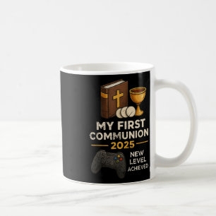 Meine 1. Erstkommunion 2025 Videospiel Katholisch Kaffeetasse