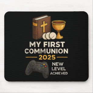 Meine 1. Erstkommunion 2025 Videospiel Katholisch Mousepad