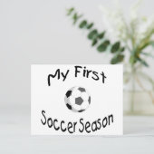 Meine 1. Fußballsaison Postkarte (Stehend Vorderseite)