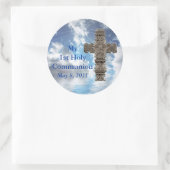 Meine 1. heilige Kommunion-Stickers Runder Aufkleber (Tasche)