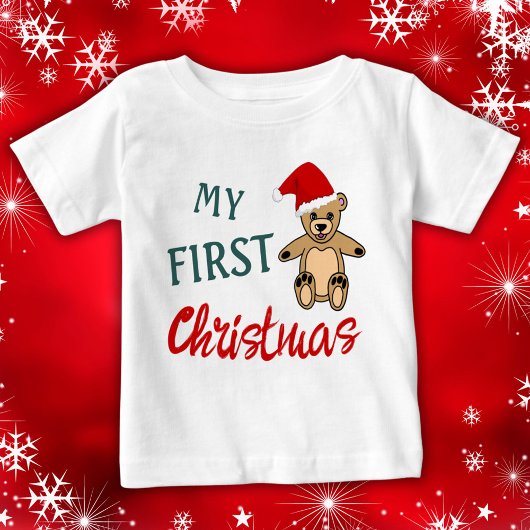 Meine 1. Weihnachtsbärenbärenbärenbärenfamilie Baby T-shirt