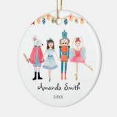 Meine 1. Weihnachtsnachtsnacht Ballerina-Ornament Keramik Ornament (Links)