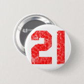 Meine 21. Geburtstags-Geschenke Button (Vorne & Hinten)