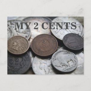 MEINE 2 CENT POSTKARTE