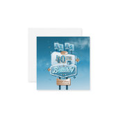 Meine 40. Geburtstagskarte Mitteilungskarte (Vorderseite/Rückseite Beispiel)