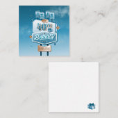 Meine 40. Geburtstagskarte Mitteilungskarte (Vorne/Hinten)