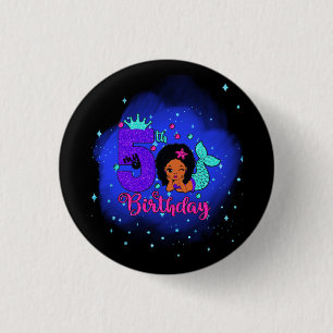 Meine 5. Geburtstags-Nixe Button