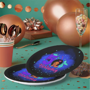 Meine 5. Geburtstagsmermaid Pappteller