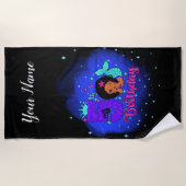 Meine 5. Geburtstagsmermaid Strandtuch (Vorderseite)