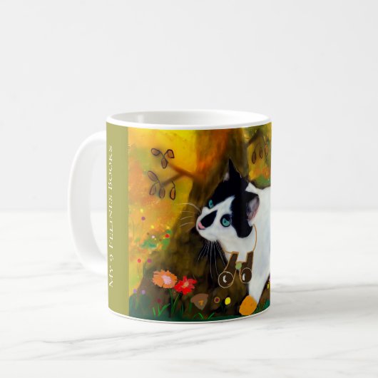 Meine 9 Felines "Daffy" Kaffeetasse (Vorderseite Links)