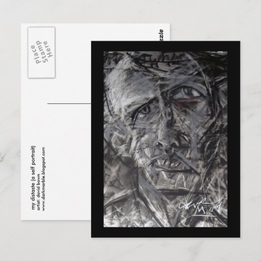 meine Ablehnung Postkarte (Vorne/Hinten)