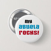 Meine Abuela Rocks T - Shirt und Geschenke Button (Vorne & Hinten)