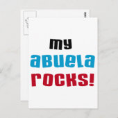 Meine Abuela Rocks T - Shirt und Geschenke Postkarte (Vorne/Hinten)