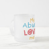 Meine Abuelo-Lieben Ich Shirts und Geschenke Mattglastasse (Vorderseite Links)