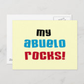 Meine Abuelo Rocks T - Shirt und Geschenke Postkarte (Vorne/Hinten)
