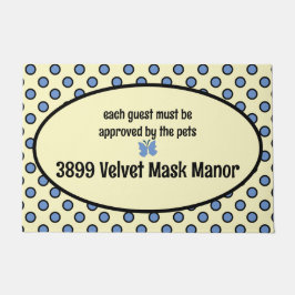 Meine Adresse auf einem Freund Fußmatte