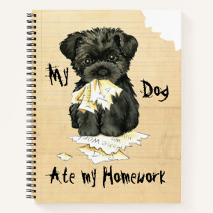 Meine Affenpinscher Ate Meine Hausaufgaben Notizblock