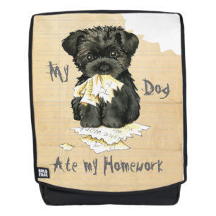 Meine Affenpinscher Ate Meine Hausaufgaben Rucksack