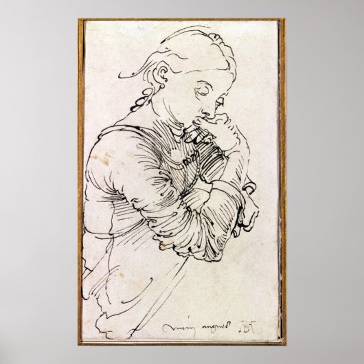 Meine Agnes', Durers Ehefrau, 1494 als Mädchen dar Poster (Vorne)