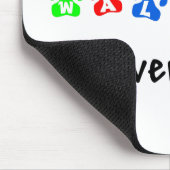 Meine Akita geht durch mich Mousepad (Ecke)