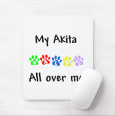 Meine Akita geht durch mich Mousepad (Mit Mouse)