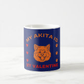 Meine Akita ist mein Valentine Funny Valentine Zit Kaffeetasse (Mittel)