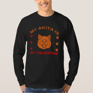 Meine Akita ist mein Valentine Funny Valentine Zit T-Shirt