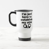 Meine Alibi Funny Travel Mug einrichten Reisebecher (Links)