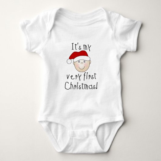Meine allerersten Weihnachtsgeschenke und -geschen Baby Strampler (Vorderseite)