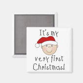 Meine allerersten Weihnachtsgeschenke und -geschen Magnet (Vorderseite/Rückseite)