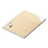 Meine alte englische Sheepdog hat meine Hausaufgab Notizblock (Rotiert)