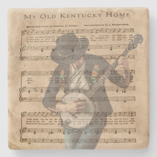 MEINE ALTE KENTUCKY ZUHAUSE STEINUNTERSETZER (Vorderseite)