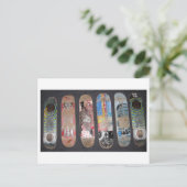 Meine alten Boards Postkarte (Stehend Vorderseite)