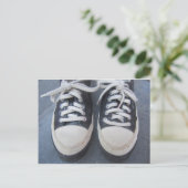 Meine alten Schuhe Postkarte (Stehend Vorderseite)