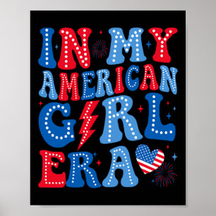 Meine amerikanische Mädchen-Ära Retro 4. Juli Groo Poster