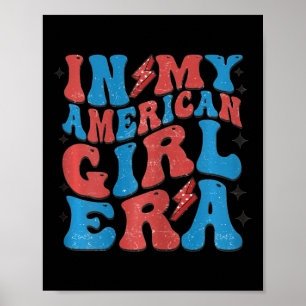 Meine amerikanische Mädchen Era Retro 4. Juli vier Poster