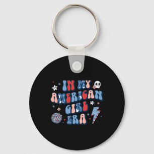 Meine amerikanische Mädchen Era Retro 4. Juli vier Schlüsselanhänger