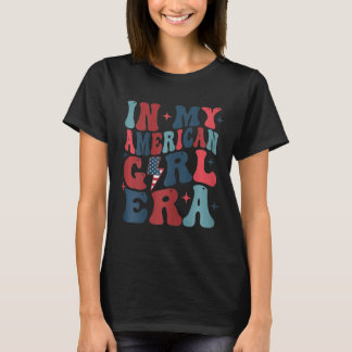 Meine amerikanische Mädchen Era Retro 4. Juli vier T-Shirt