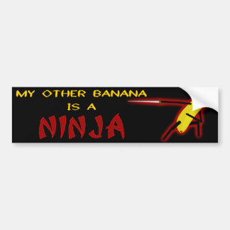 Meine andere Banane ist ein Ninja Autoaufkleber