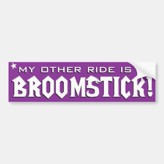 Meine andere Fahrt ist ein Broomstick Autoaufkleber