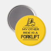 Meine andere Fahrt ist ein Gabelstapler Magnet (Vorderseite/Rückseite)